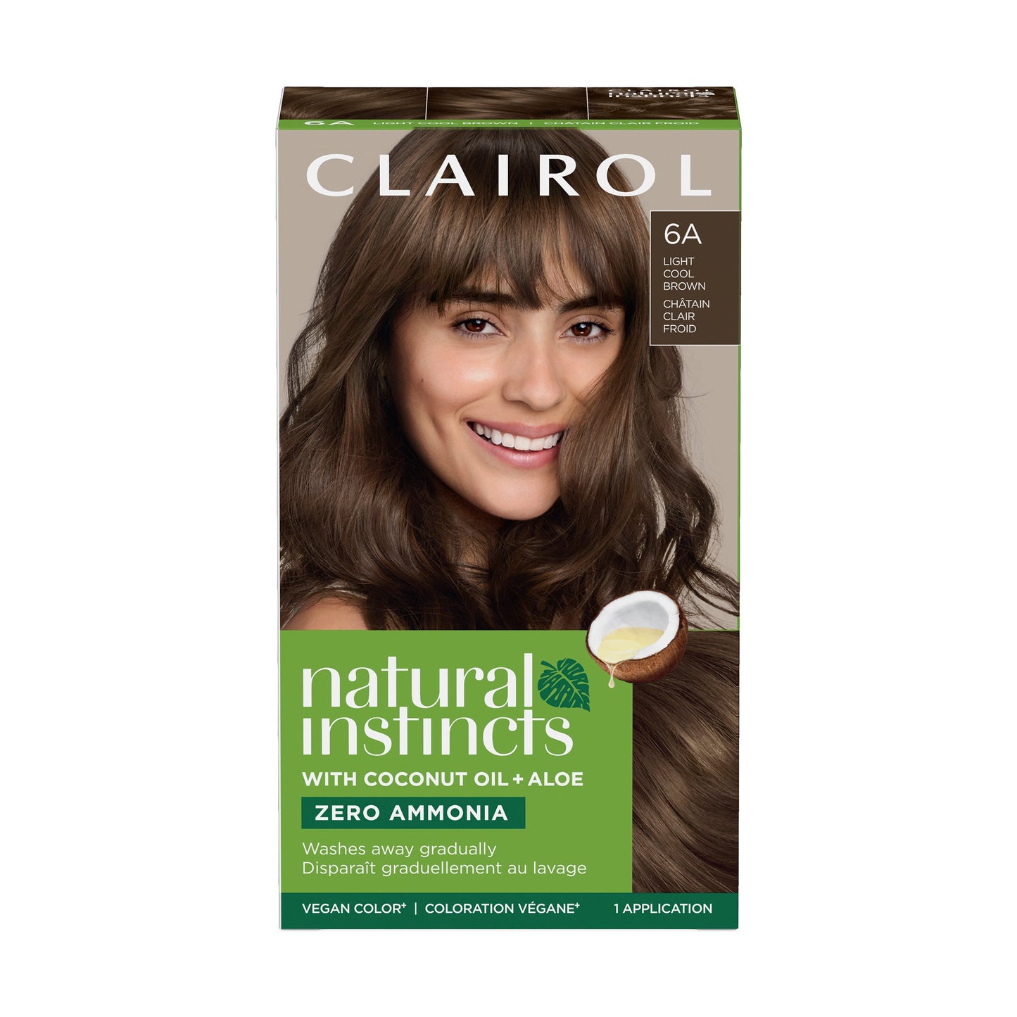 Clairol Natural Instincts Vegan Demi-Permanent Hair Color - 6A Light Cool Brown