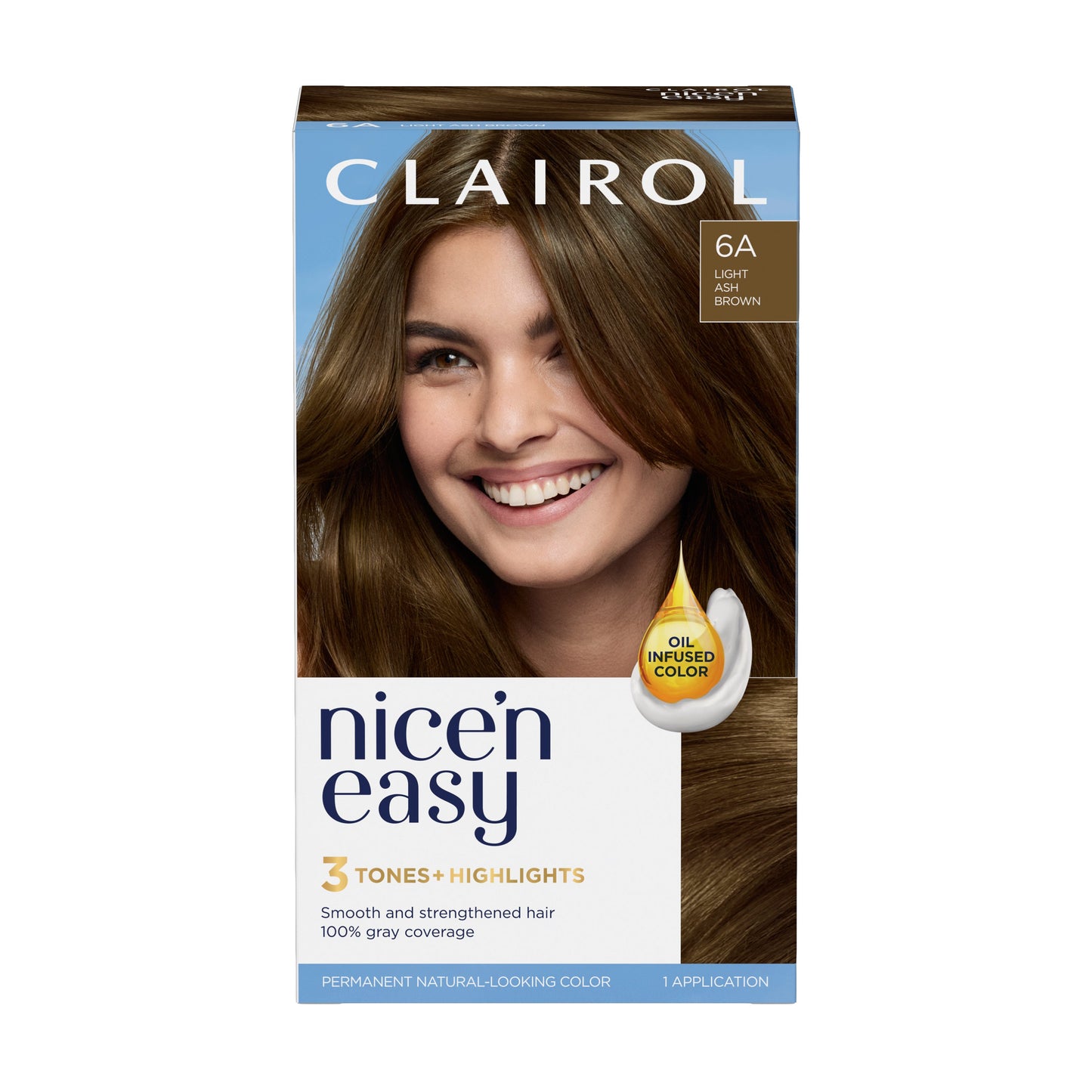Clairol Nice 'N Easy Permanent Hair Color - 6A Light Ash Brown