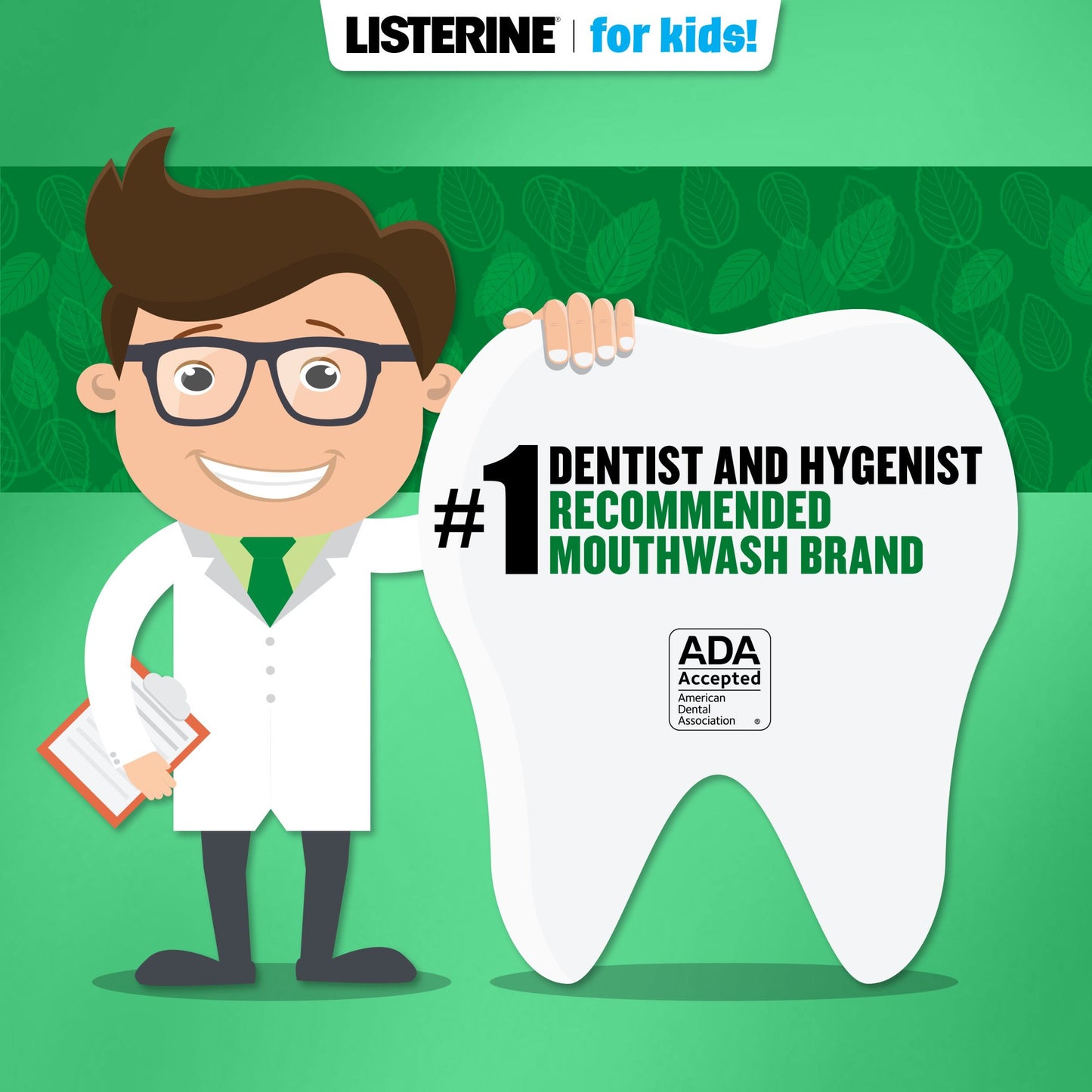 Listerine Kids Smart Rinse Mouthwash - Mint Shield