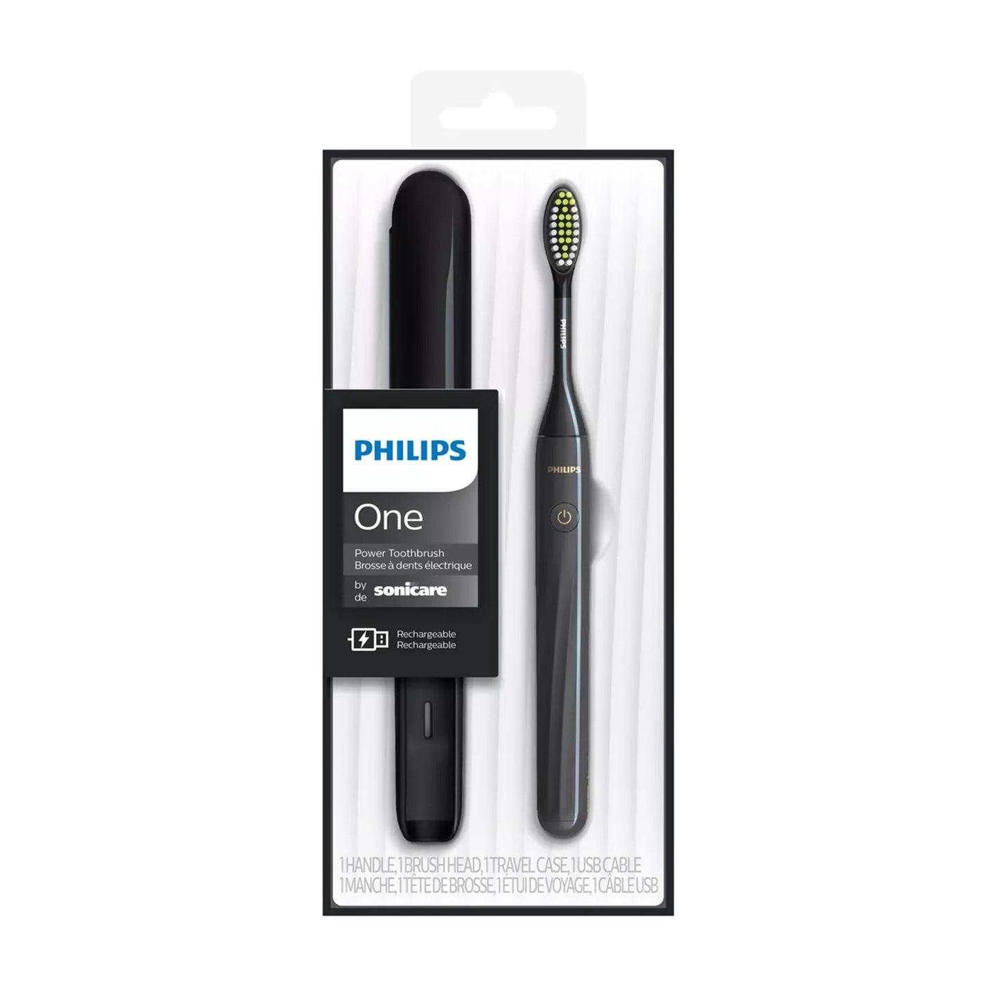 Philips One Rechargeable Power Toothbrush - Black