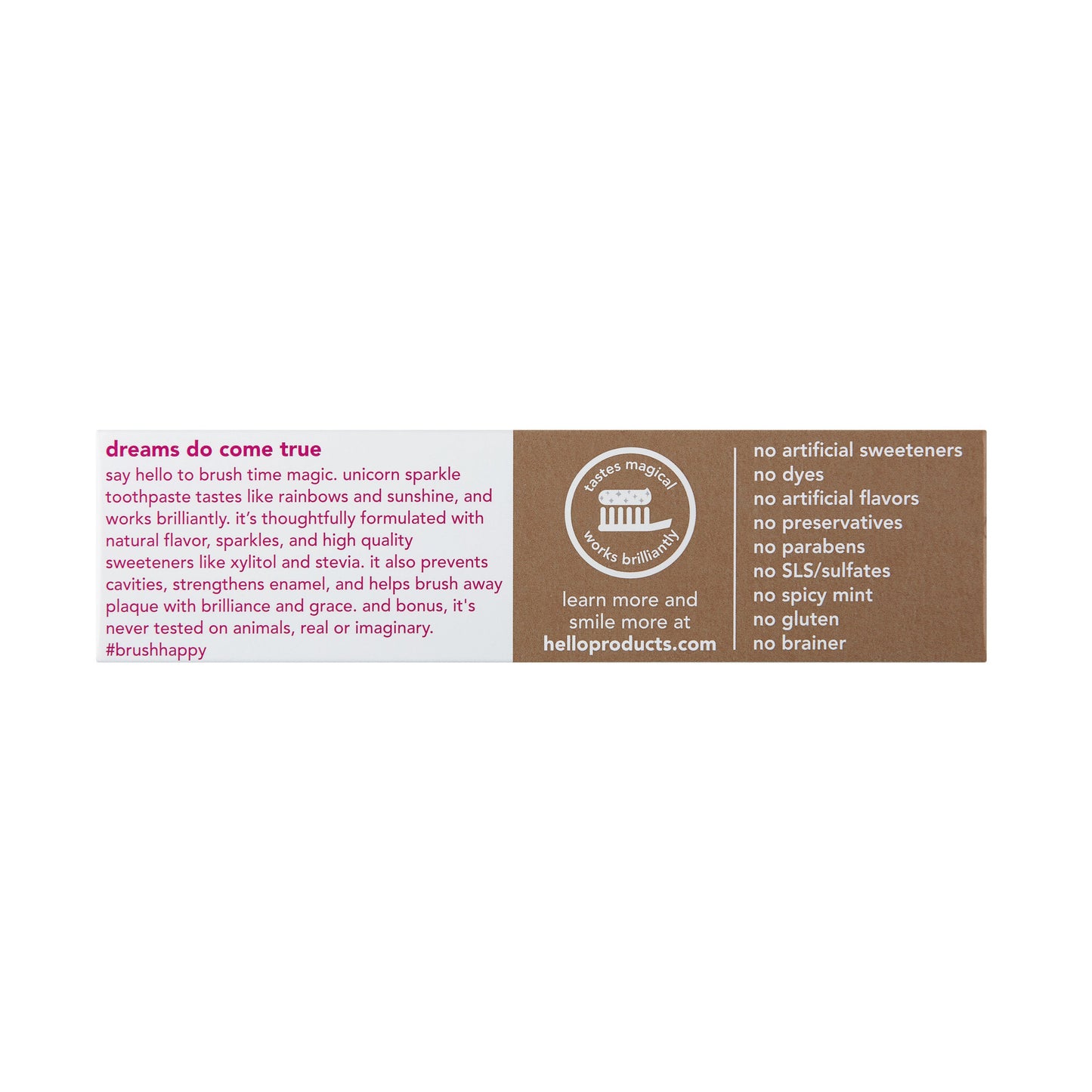hello Kids Unicorn Sparkle Fluoride Toothpaste - Bubble Gum