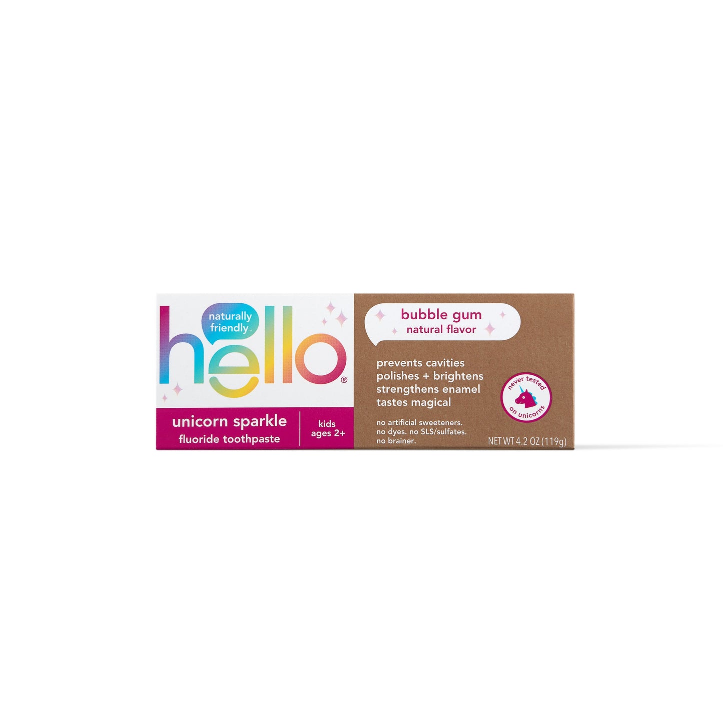 hello Kids Unicorn Sparkle Fluoride Toothpaste - Bubble Gum