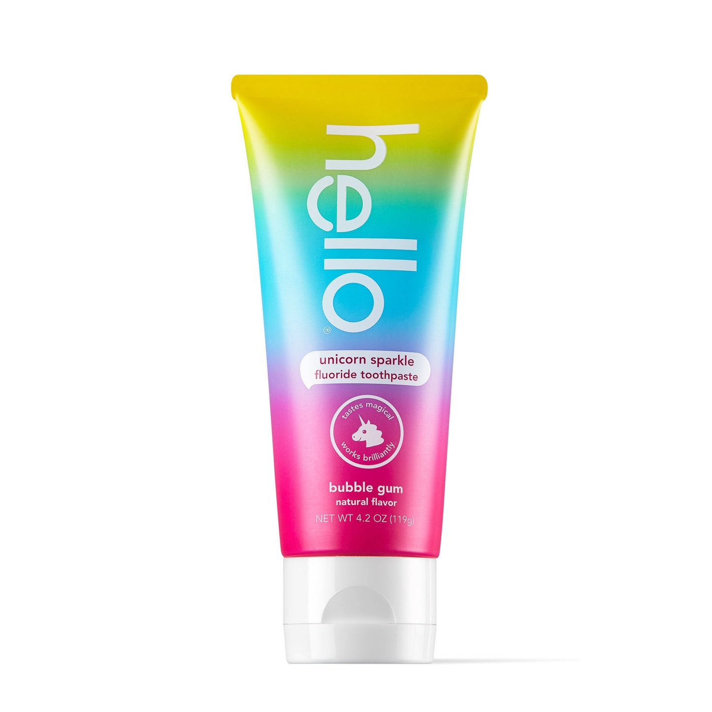 hello Kids Unicorn Sparkle Fluoride Toothpaste - Bubble Gum