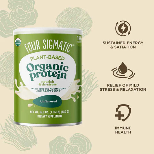 Four Sigmatic Plant-Based Organic 18g Protein Powder - Unflavored