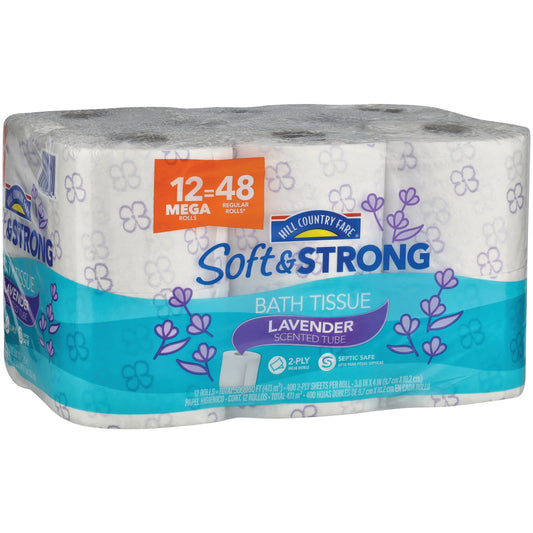 Hill Country Fare Soft & Strong Toilet Paper - Lavender Scented