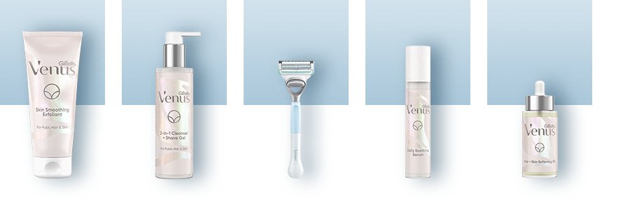 Gillette Venus Pubic Hair & Skin Razor Blade Refills