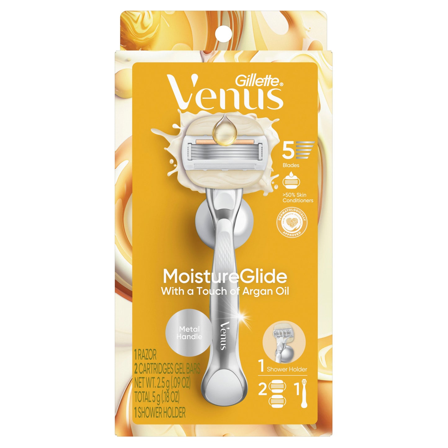 Gillette Venus Comfortglide with Olay Coconut Women's Razor + 2 Blade Refills