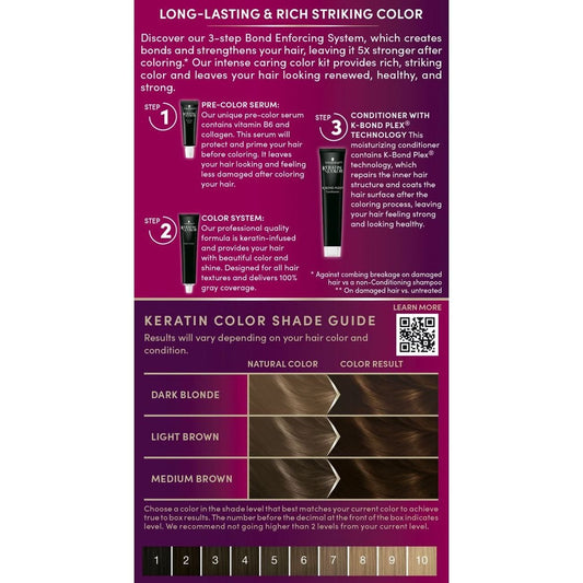 Schwarzkopf Keratin Color Permanent Hair Color - 5.0 Medium Brown