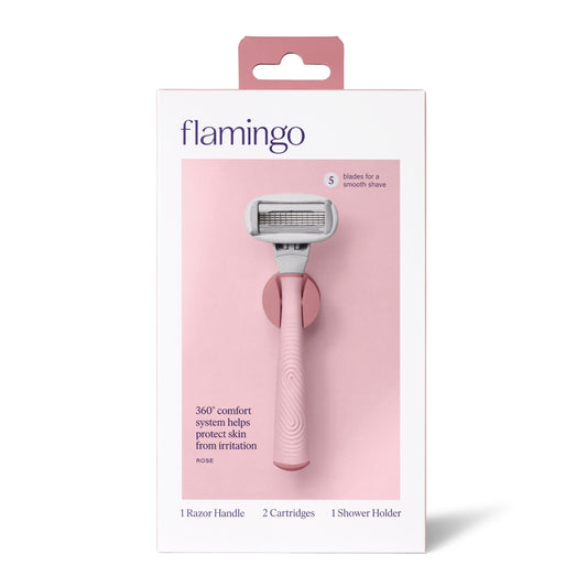 Flamingo Women’s 5 Blade Razor - Rose