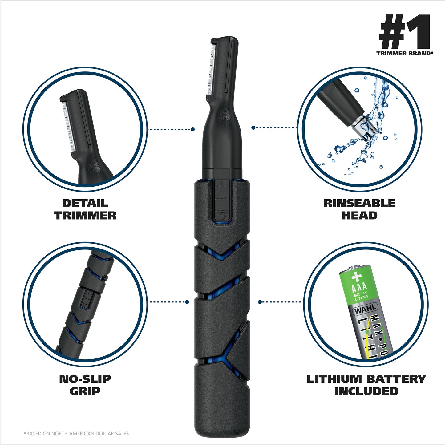Wahl Micro Groomsman Pro Ear Nose & Brow Trimmer