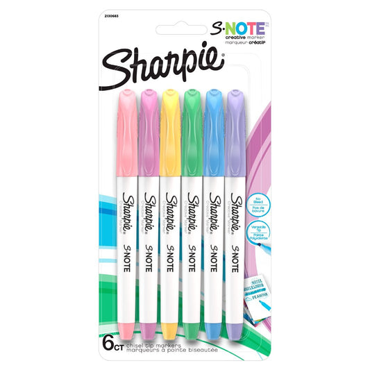 Sharpie S-Note Chisel Tip Creative Markers - Assorted Ink