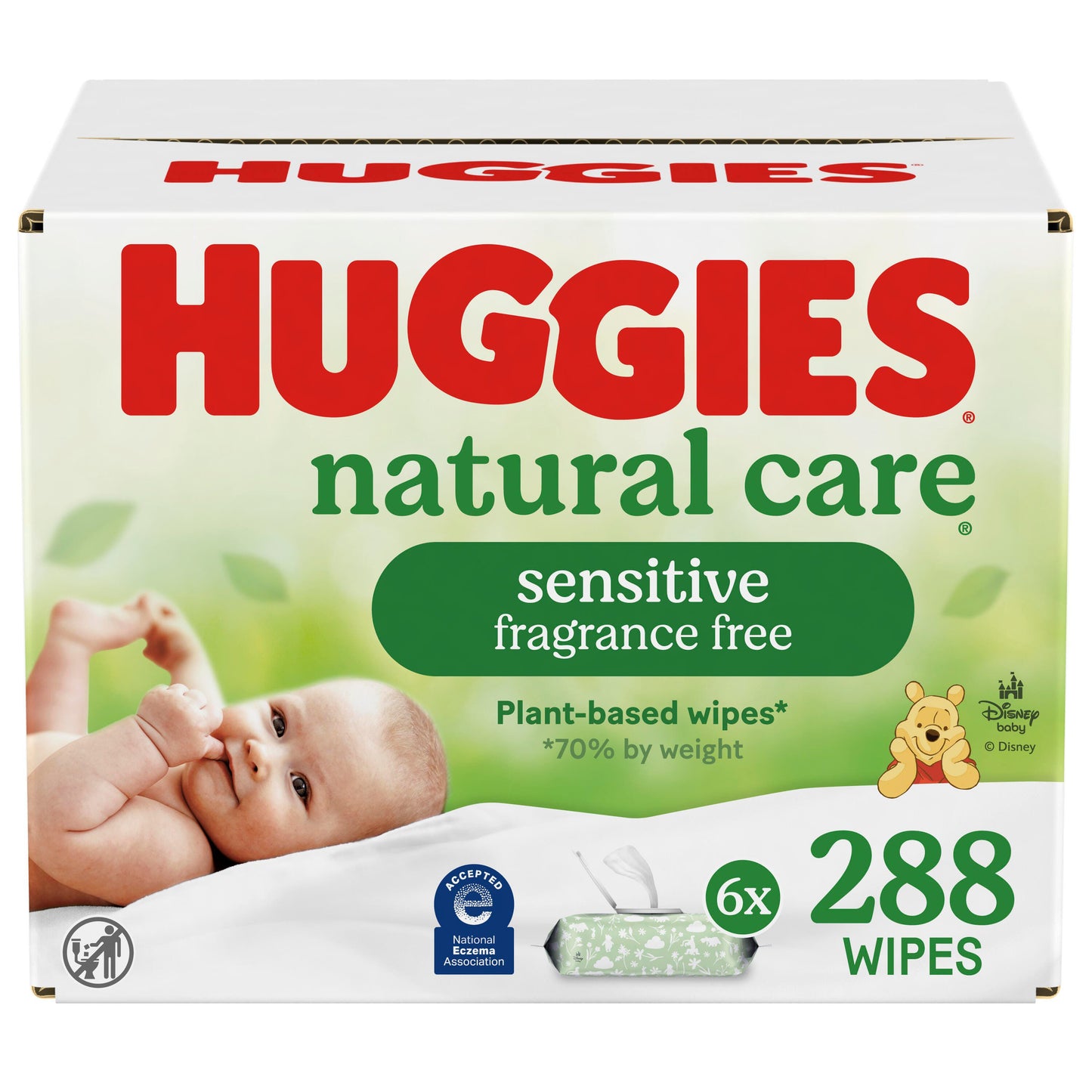 Huggies Natural Care Sensitive Baby Wipes - Unscented, 6 pk