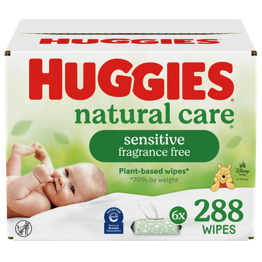 Huggies Natural Care Sensitive Baby Wipes - Unscented, 6 pk
