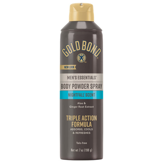 Gold Bond Men's Essentials Talc-Free Body Powder Spray - Nightfall