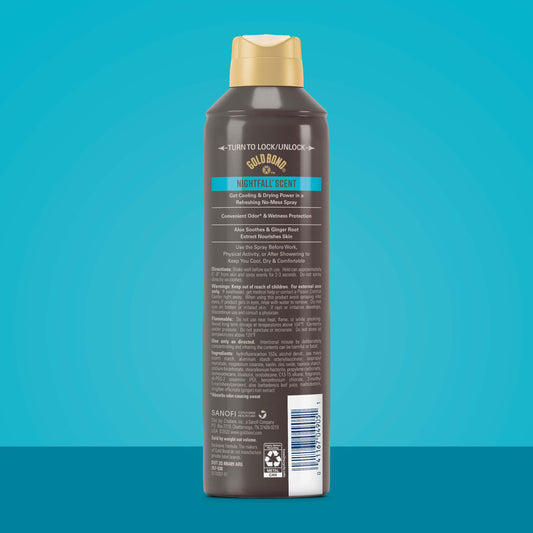 Gold Bond Men's Essentials Talc-Free Body Powder Spray - Nightfall