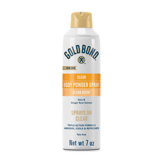 Gold Bond No Mess Clear Body Powder Spray