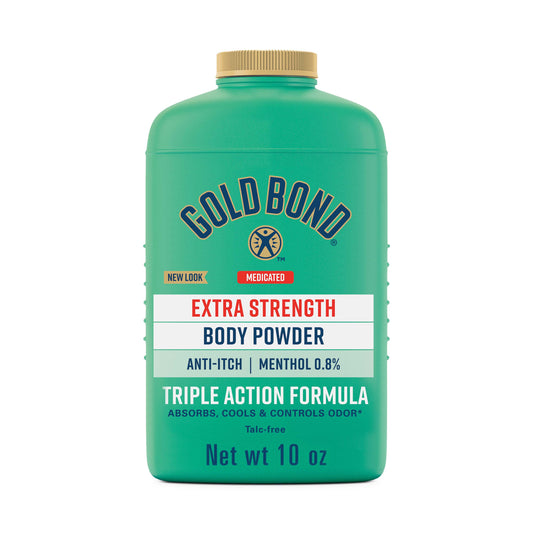 Gold Bond Medicated Talc-Free Extra Strength Body Powderfor Cooling, Absorbing Itch Relief