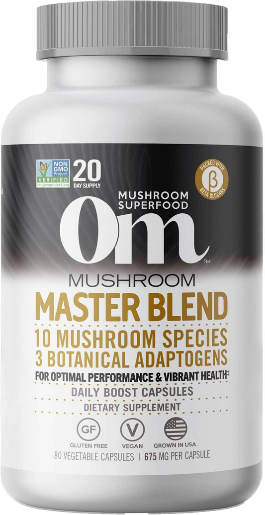Om Master Blend Mushroom Superfood Capsules
