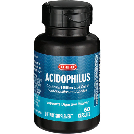 H-E-B Acidophilus Probiotic Capsules