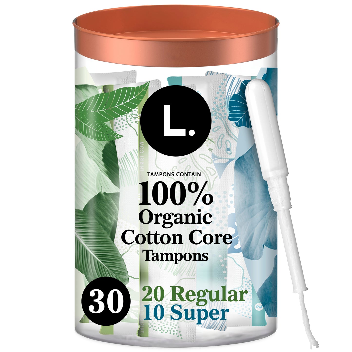 L. Cotton Tampons Regular/Super Absorbency Multipack