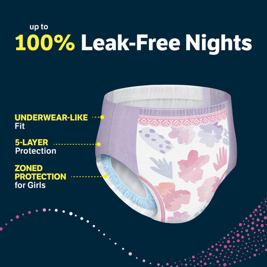 Goodnites Girls' Nighttime Bedwetting Underwear - XL (95-120 lbs)