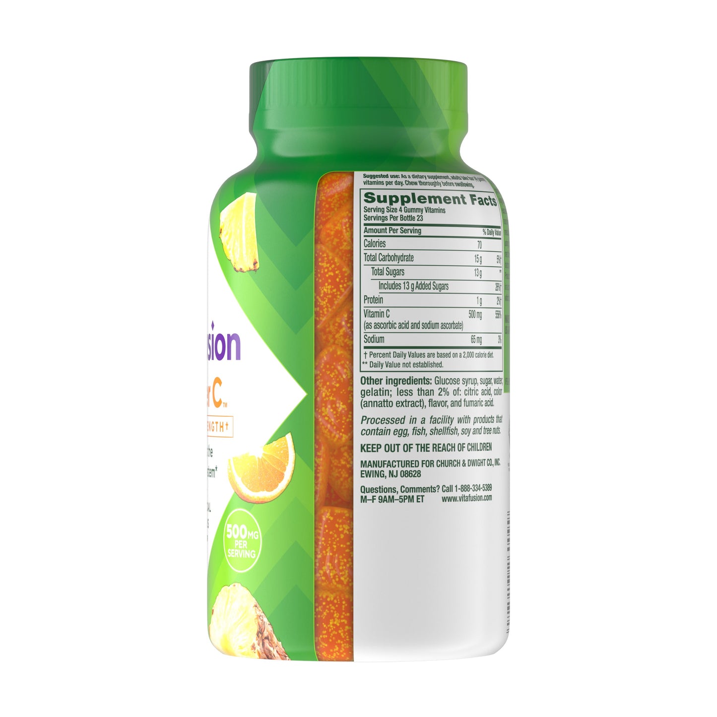 Vitafusion Power C Extra Strength 500 mg Gummies - Tropical Citrus