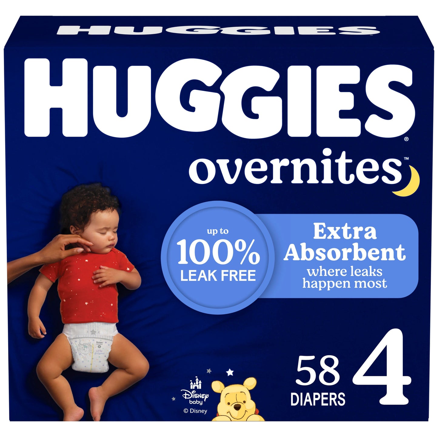 Huggies Overnites Nighttime Baby Diapers - Size 4