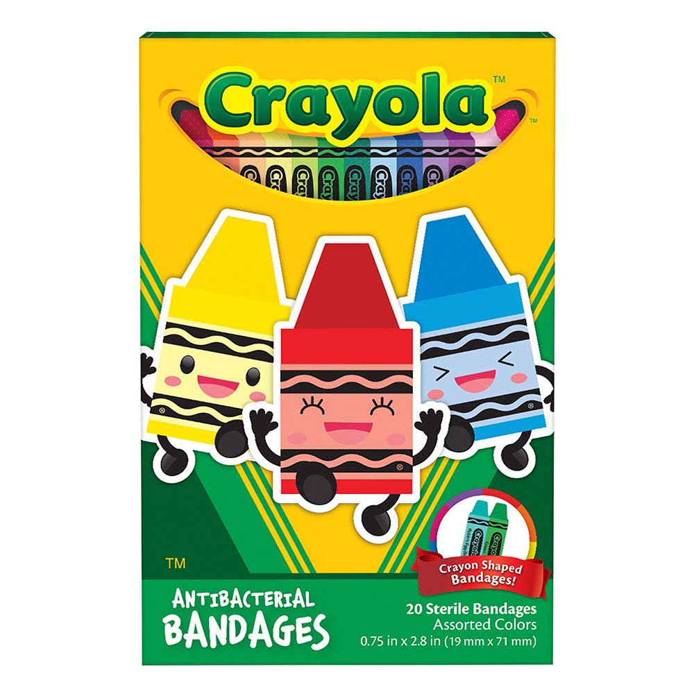 Crayola Antibacterial Assorted Color Bandages