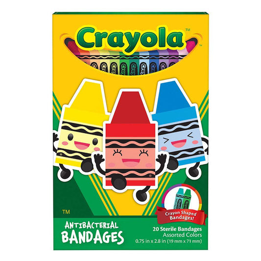 Crayola Antibacterial Assorted Color Bandages