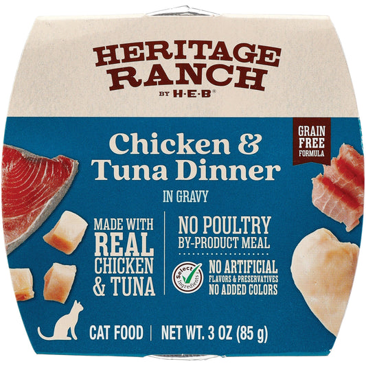 Heritage Ranch by H-E-B Grain-Free Wet Cat Food - Chicken & Tuna Dinner