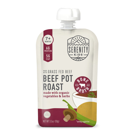 Serenity Kids Baby Food Pouch - Beef Pot Roast with Bone Broth