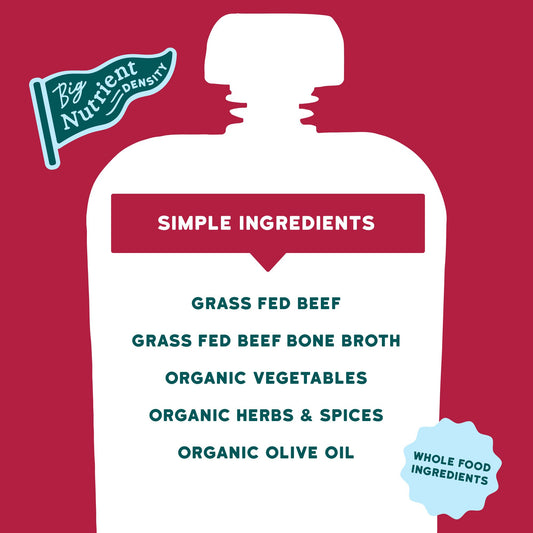 Serenity Kids Baby Food Pouch - Beef Pot Roast with Bone Broth