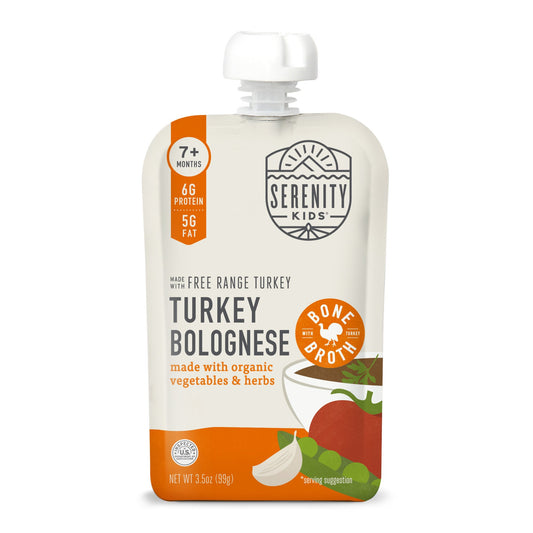 Serenity Kids Baby Food Pouch - Turkey Bolognese with Bone Broth