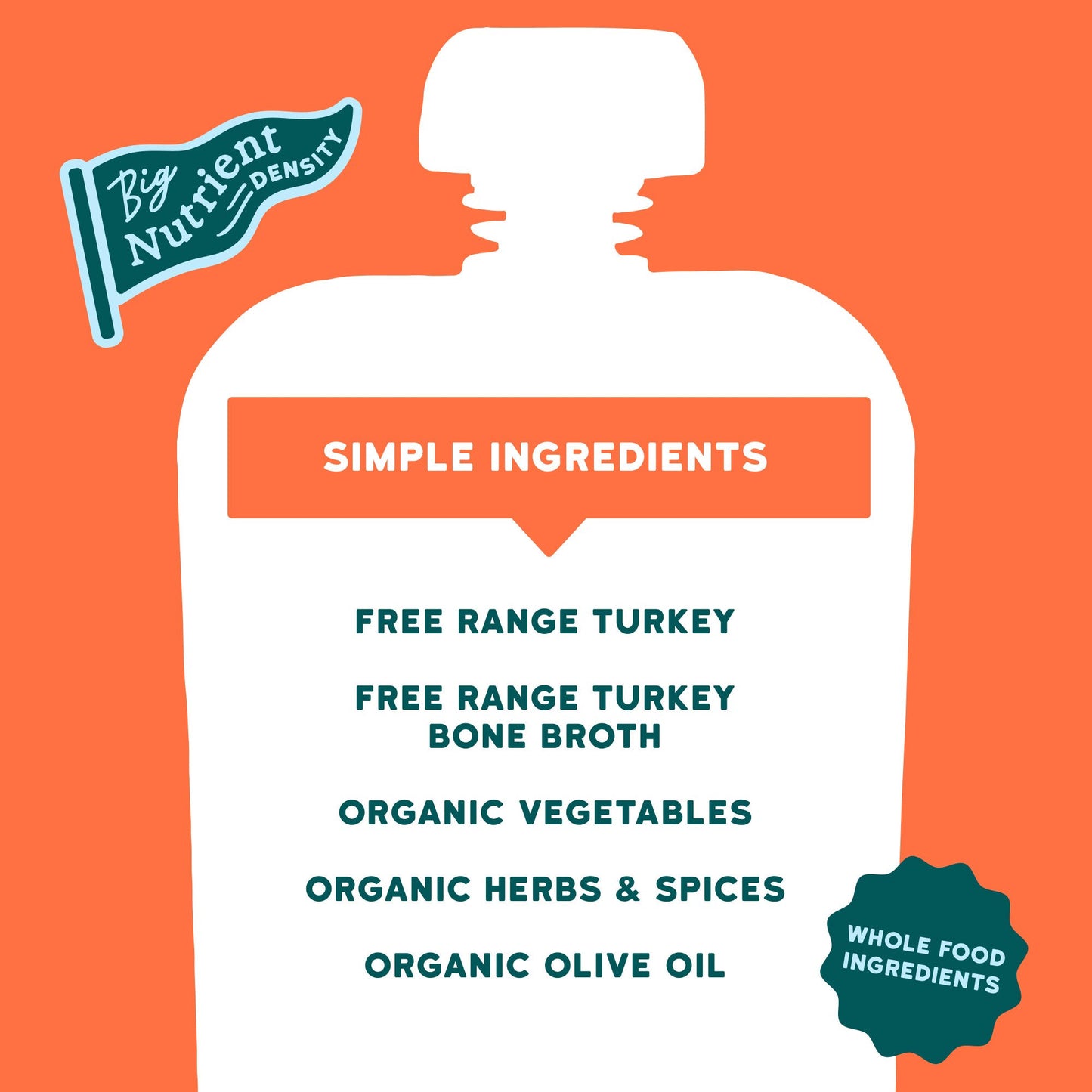 Serenity Kids Baby Food Pouch - Turkey Bolognese with Bone Broth