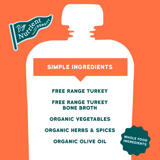 Serenity Kids Baby Food Pouch - Turkey Bolognese with Bone Broth