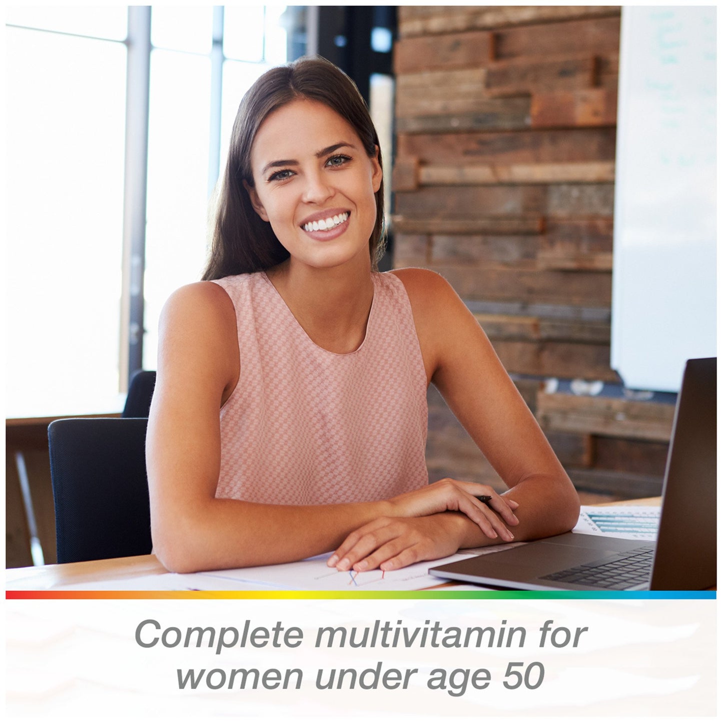 Centrum Multivitamin for Women, Multivitamin/Multimineral Supplement with Iron, Vitamin D3, B Vitamins and Antioxidant Vitamins C and E, Gluten Free, Non-GMO Ingredients