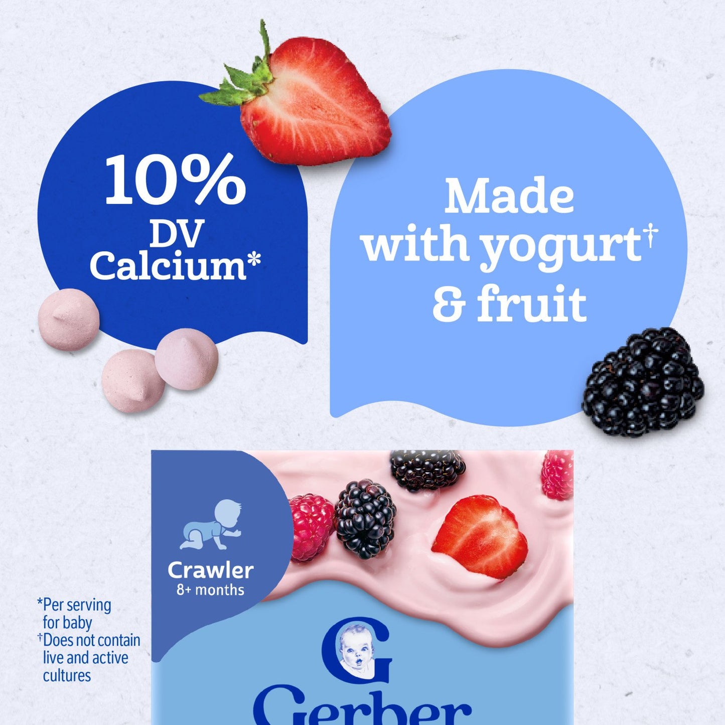 Gerber Yogurt Melts Variety Pack - Strawberry & Mixed Berries