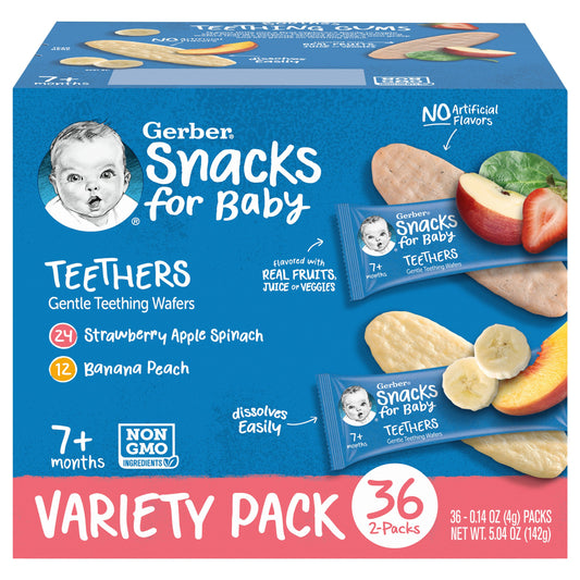 Gerber Snacks for Baby Teethers - Variety Pack