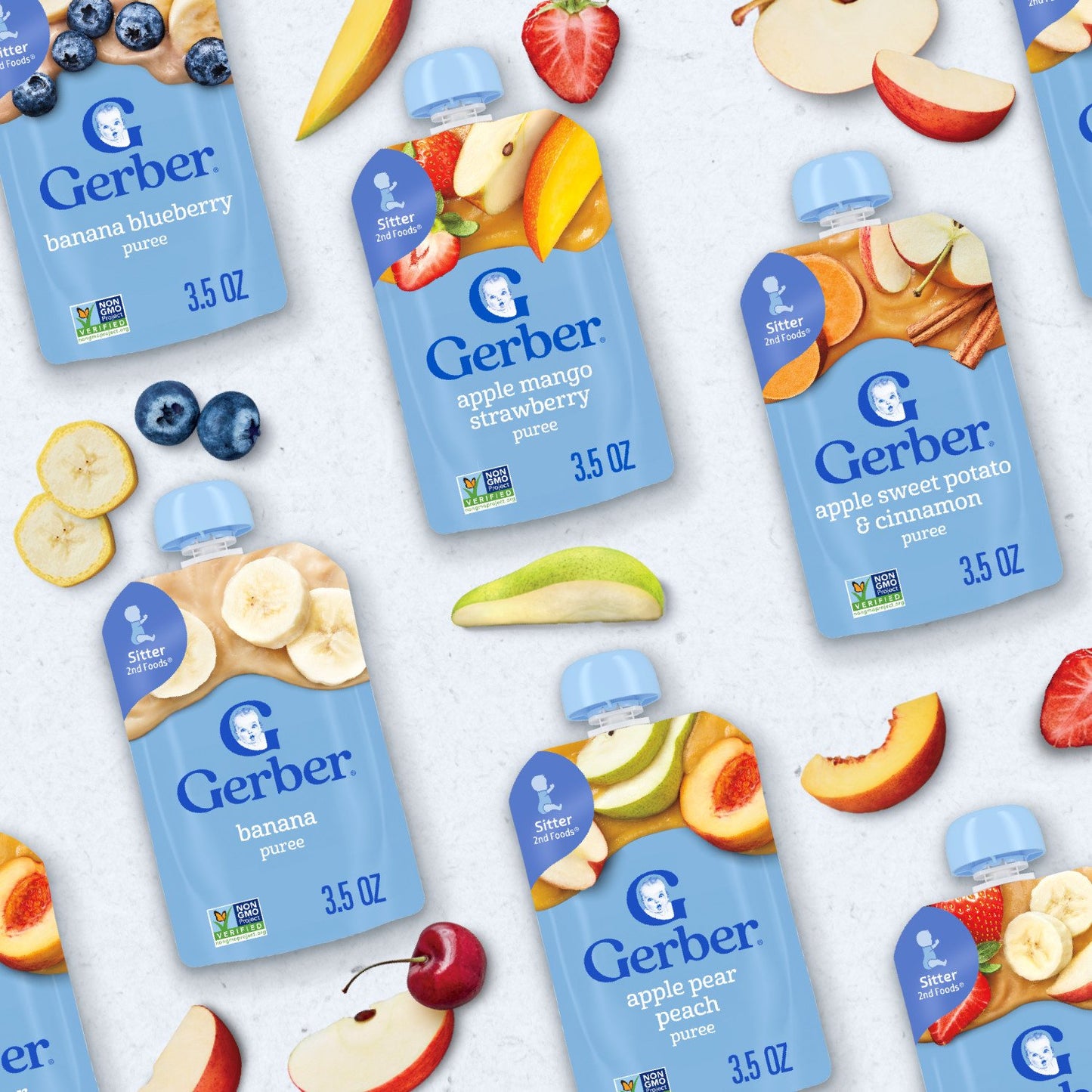 Gerber Natural for Toddler Pouches Variety Pack - Fruit & Veggie Favorites