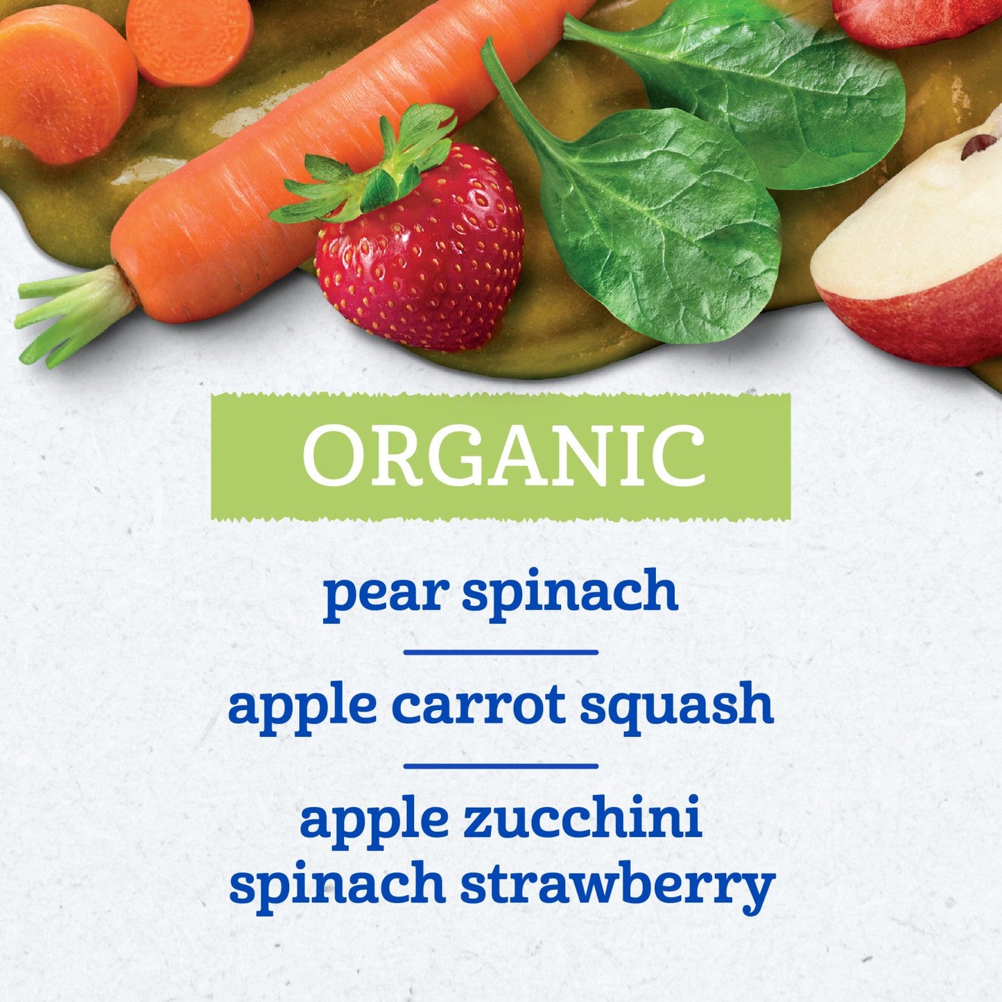 Gerber Organic for Baby Pouches Variety Pack - Fruit & Veggie Favorites