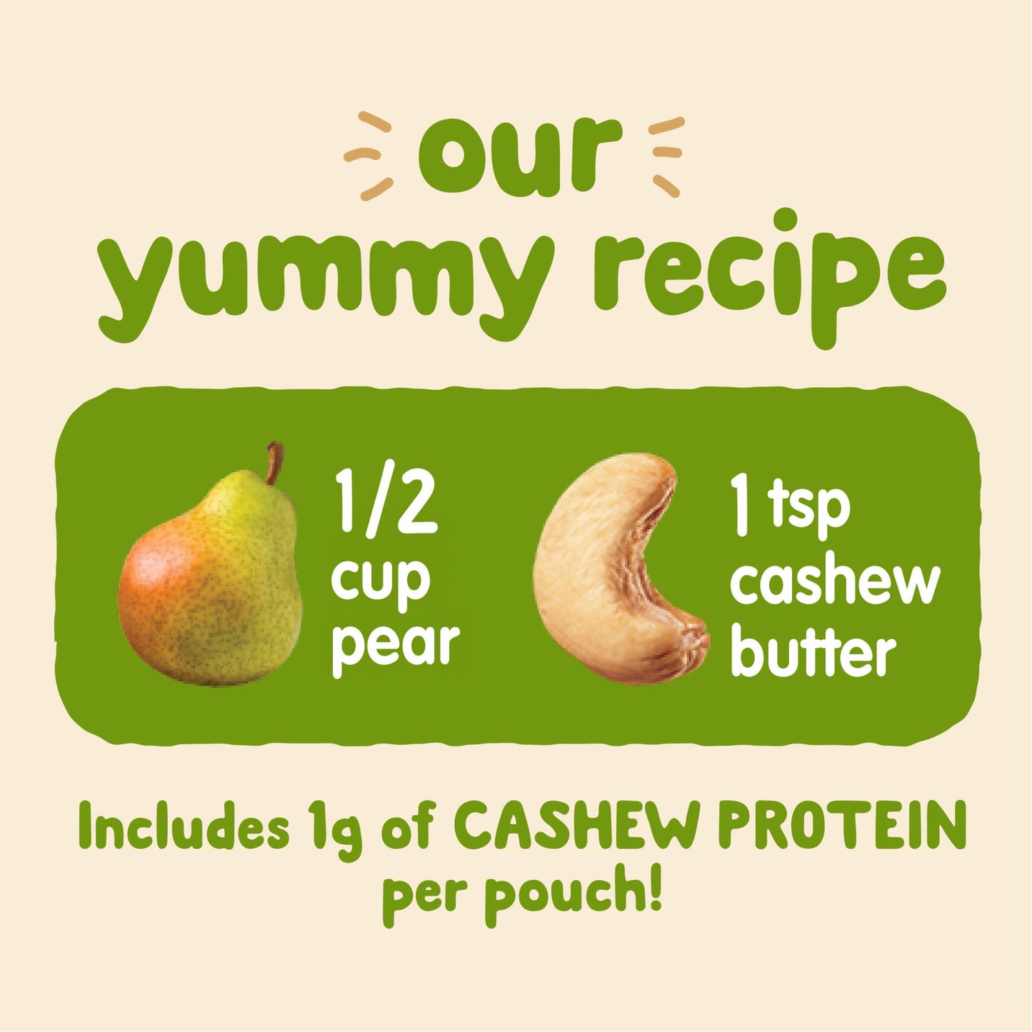 Happy Baby Organics Nutty Blends Pouch - Pears with Cashew Butter