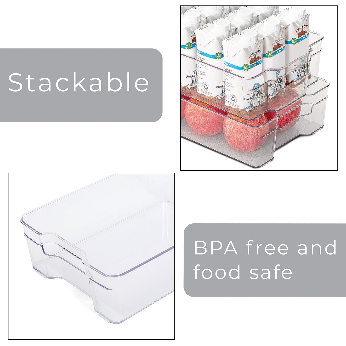 Smart Design Fridge Storage Bin