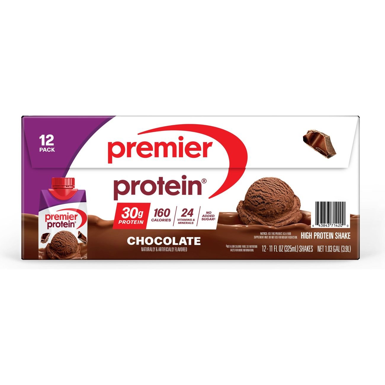 Premier Protein 30g Protein Shakes 12 pk - Chocolate