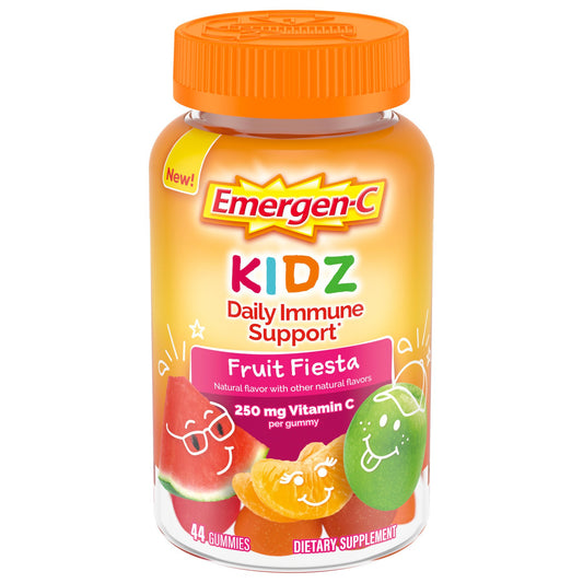 Emergen-C Kidz Daily Immune Support  Dietary Supplements, Flavored Gummies with Vitamin C and B Vitamins, Fruit Fiesta