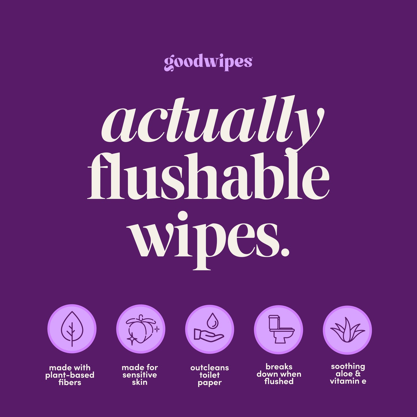 Goodwipes XL Flushable Wipes - Lavender