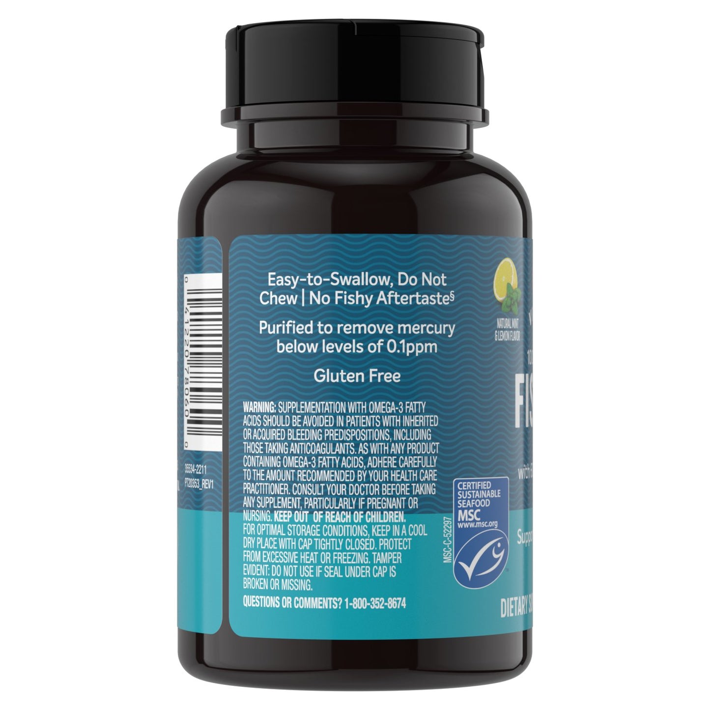 H-E-B Vitamins Alaskan Fish Oil Mini 600 mg Omega 3 Mint & Lemon Softgels - Texas-Size Pack