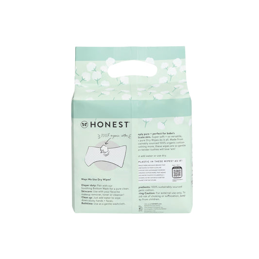 The Honest Company Organic Cotton Dry Wipes 4 Pk