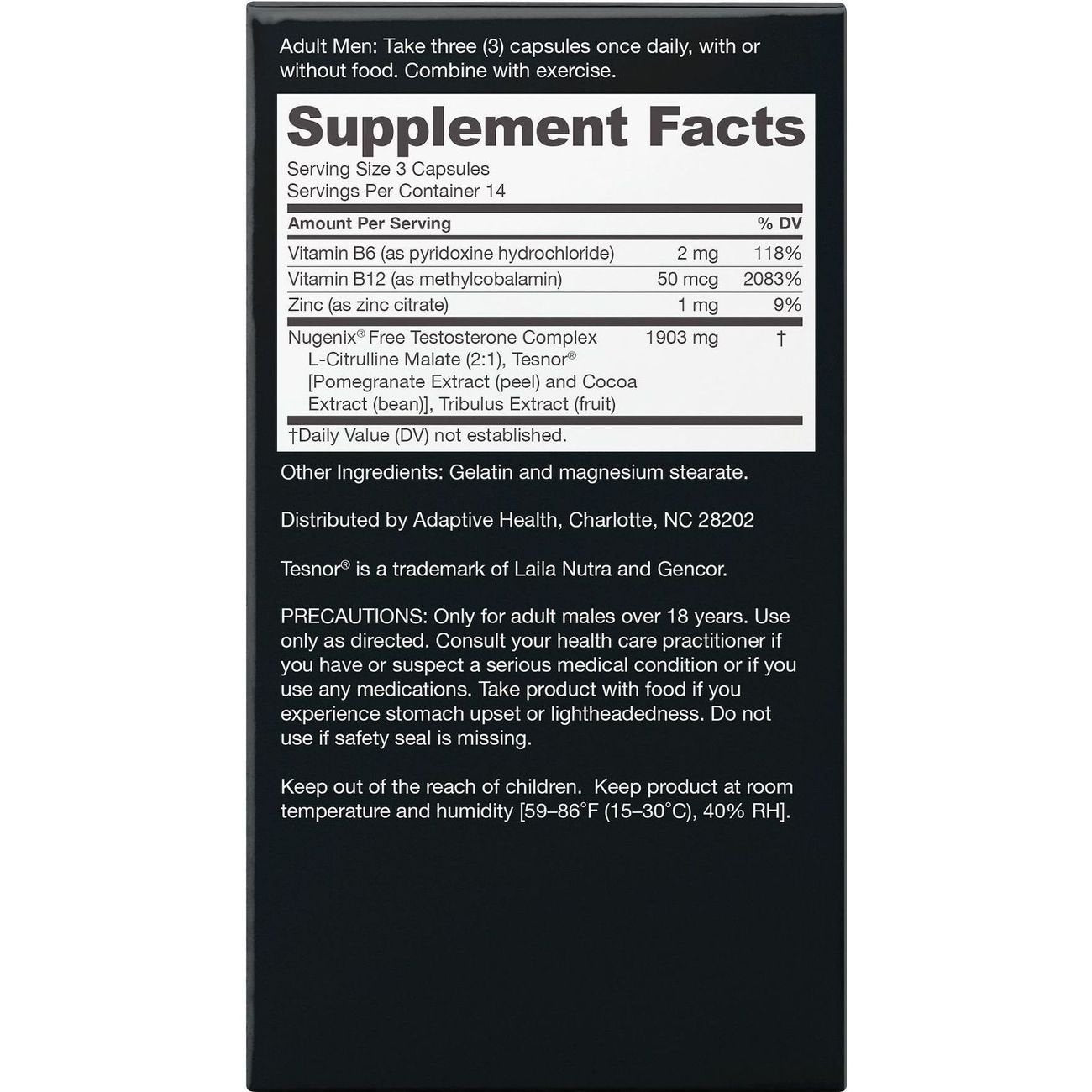 Nugenix T-Boost Free Testosterone Booster Capsules