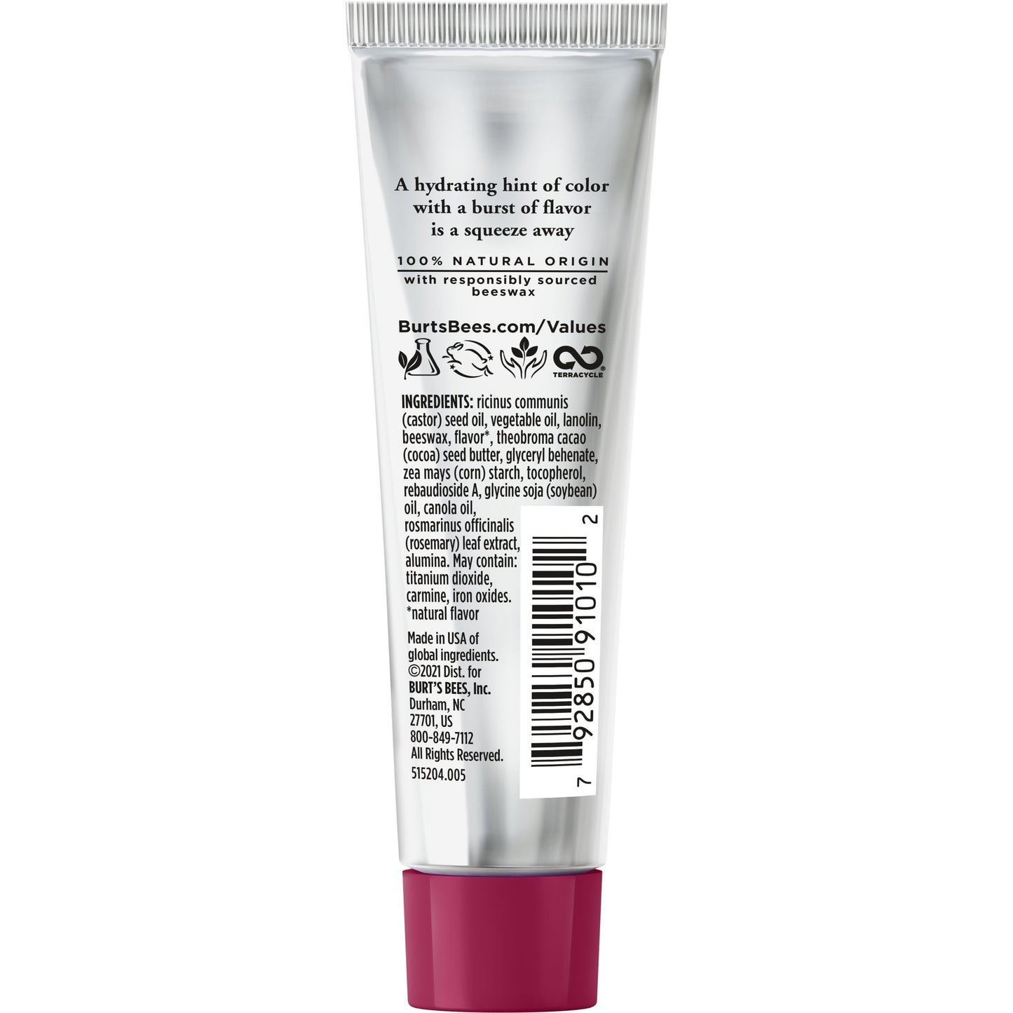 Burt's Bees Squeezy Tinted Lip Balm - Watermelon Rush