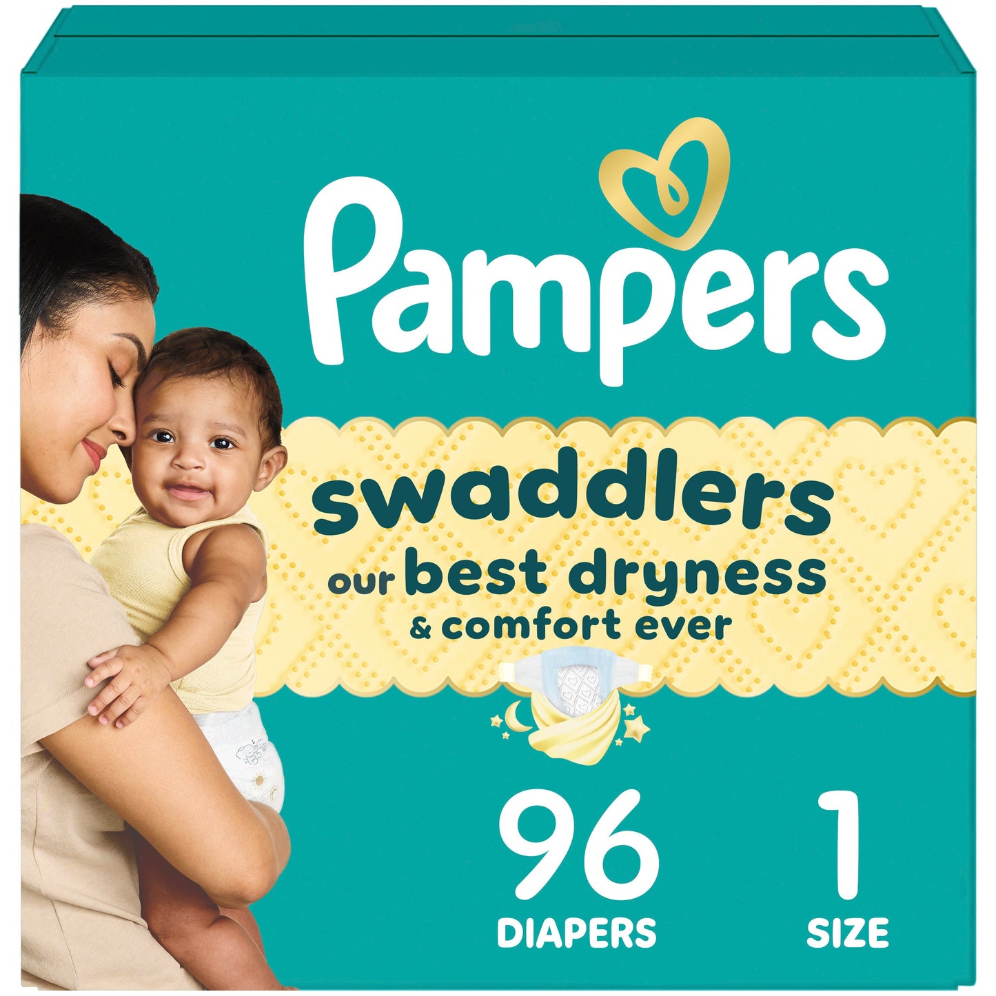 Pampers Swaddlers Baby Diapers - Size 1